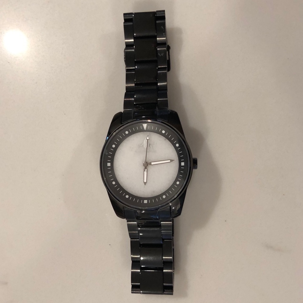 Plug & Feather Stone Face Men's Watch - Picture 2 of 3